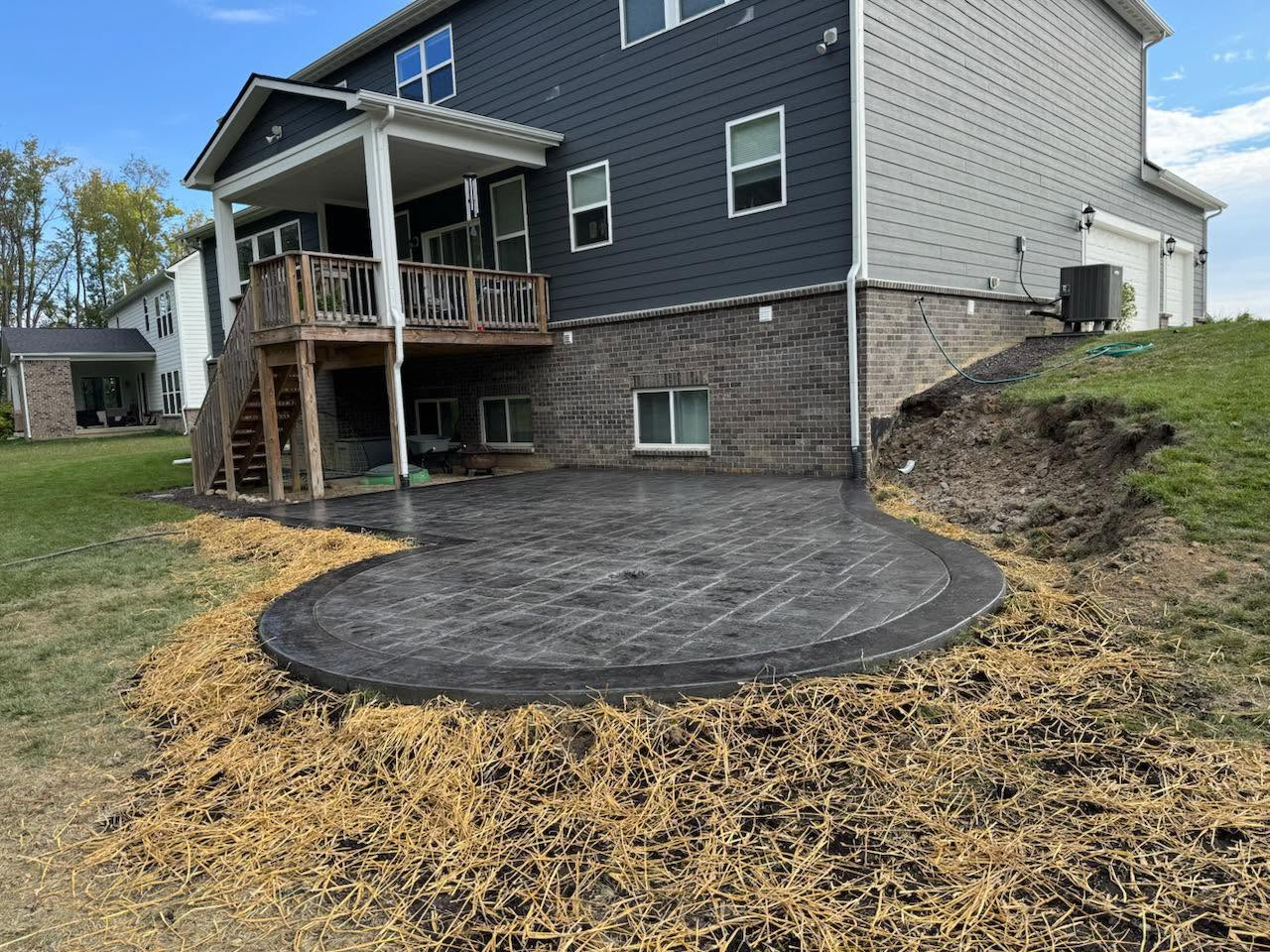 Stamped patio